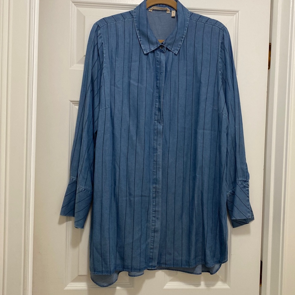 Soft Surroundings XL long sleeves tencel shirt